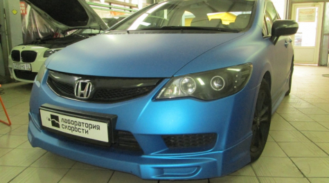 Чип-тюнинг и отключение катализатора Honda Civic 1.8i 143hp AT 2011 года выпуска