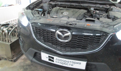 Чип-тюнинг Mazda CX5 Skyactive 2.5 192hp AT 2013 года выпуска