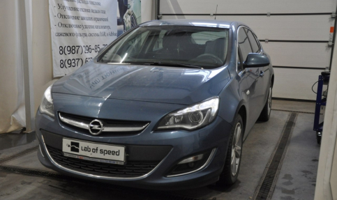 Чип тюнинг Opel Astra J 1.6i 116 2013 года выпуска