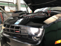 Отключение и удаление катализаторов, установка пламегасителей на Chevrolet Camaro 3.6i 308hp (Фото 1)