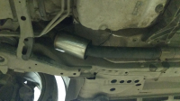 Отключение и удаление катализаторов, установка пламегасителей на Chevrolet Camaro 3.6i 308hp (Фото 8)
