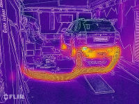 Замеры тепловизором Porsche Cayenne 4.8turbo (Фото 1)